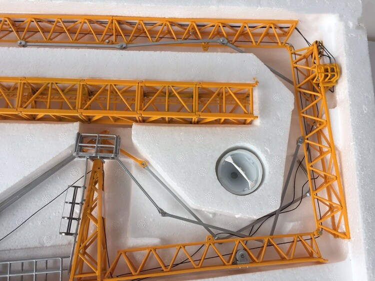 1:70 DAHAN ROTARY TOWER CRANE Construct Machine Equipment Diecast Model