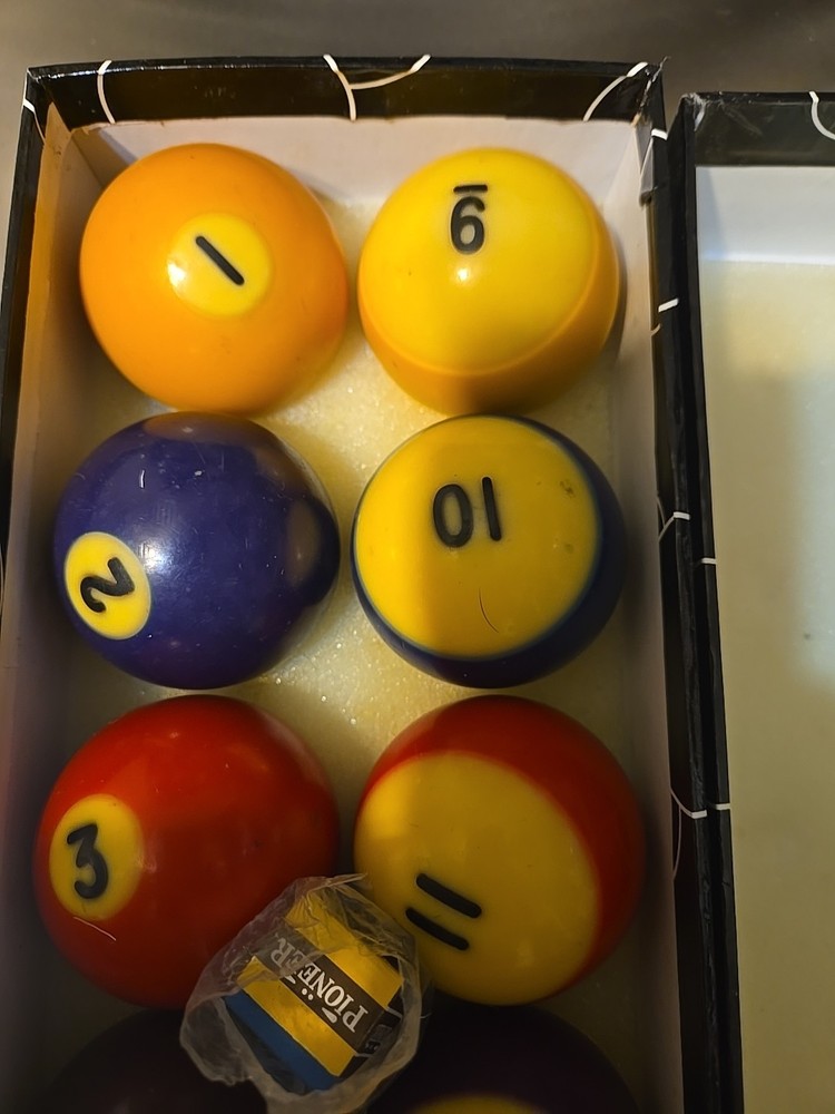 Vtg Pool Balls Complete Billiard Set