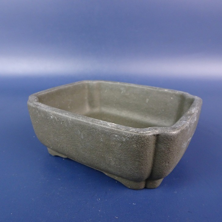 Japanese Bonsai Pot Signed Unglazed Rectangular Pot-BP201