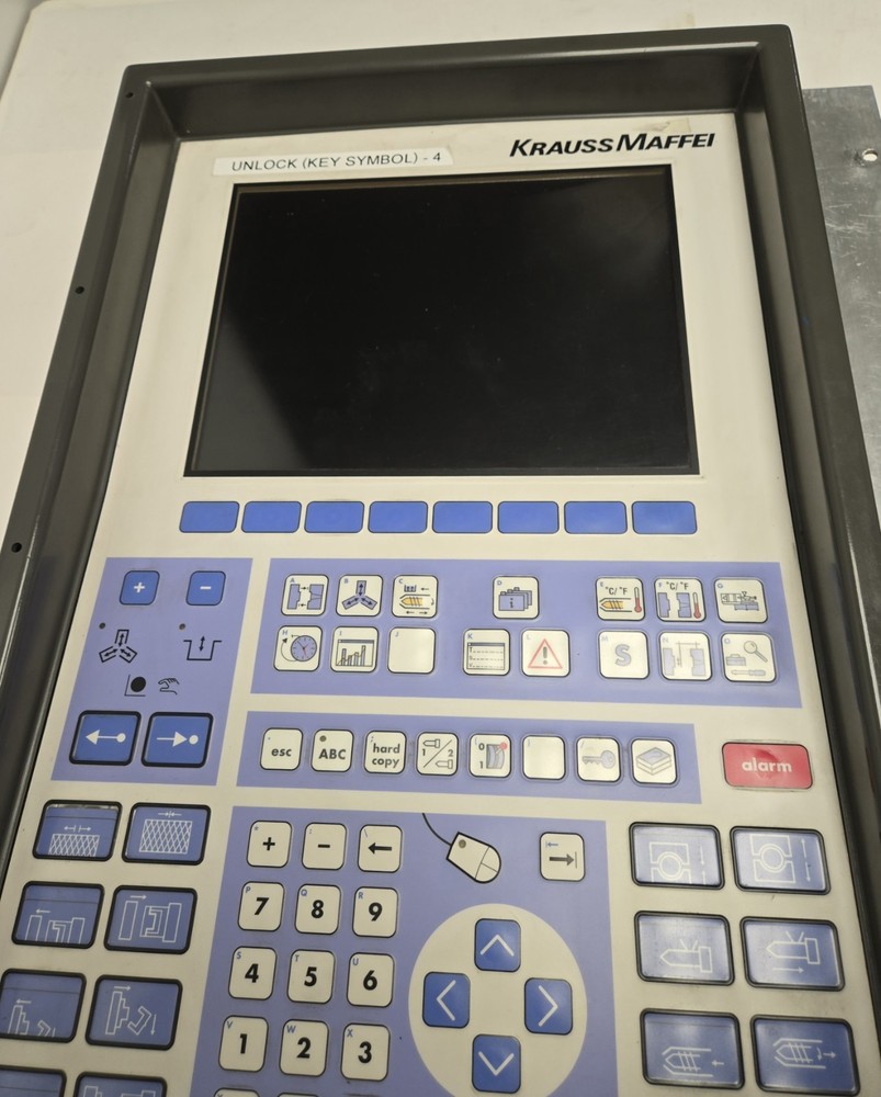 KRAUSS MAFFEI MC4 INJECTION MOLDING PRESS CONTROL OPERATOR PANEL.