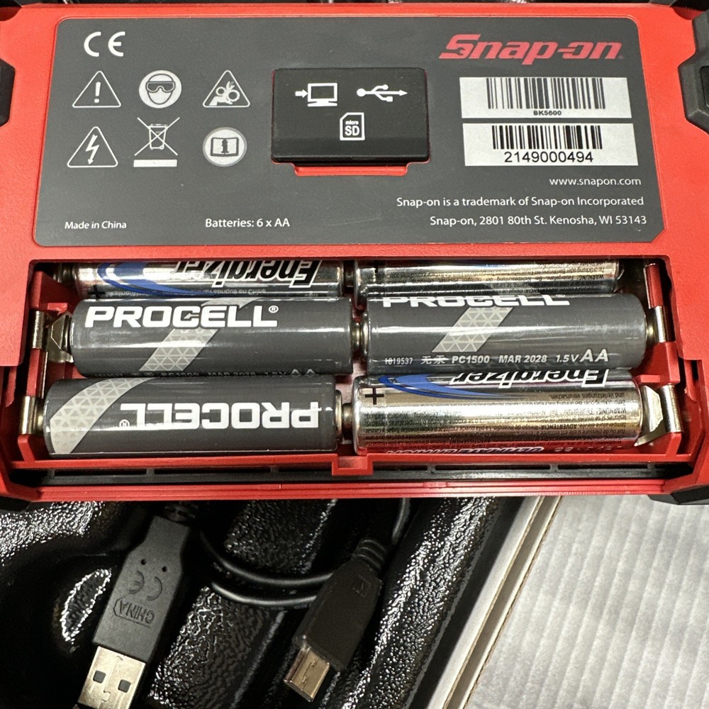 Snap-on BK5600DUAL55 Digital Borescope (Video Scope)