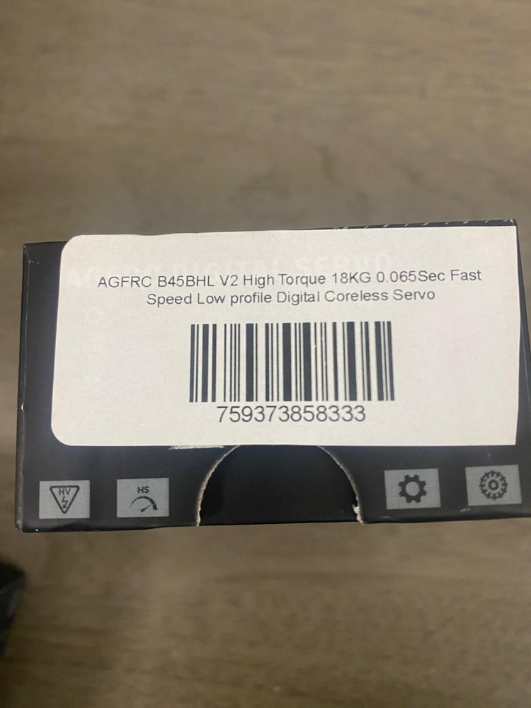AGF B45BHL High Torque Fast Speed Low profile Digital Coreless Servo (B45BHL V2)