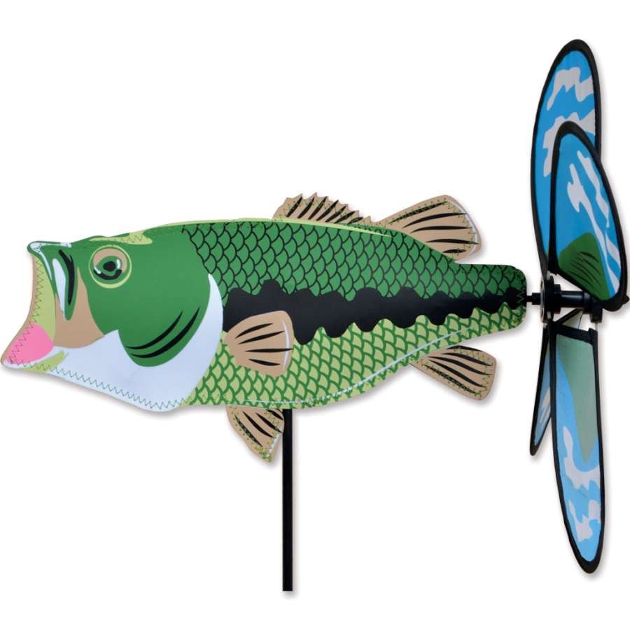 Bass Fish Petite Wind Spinner 14.5"
