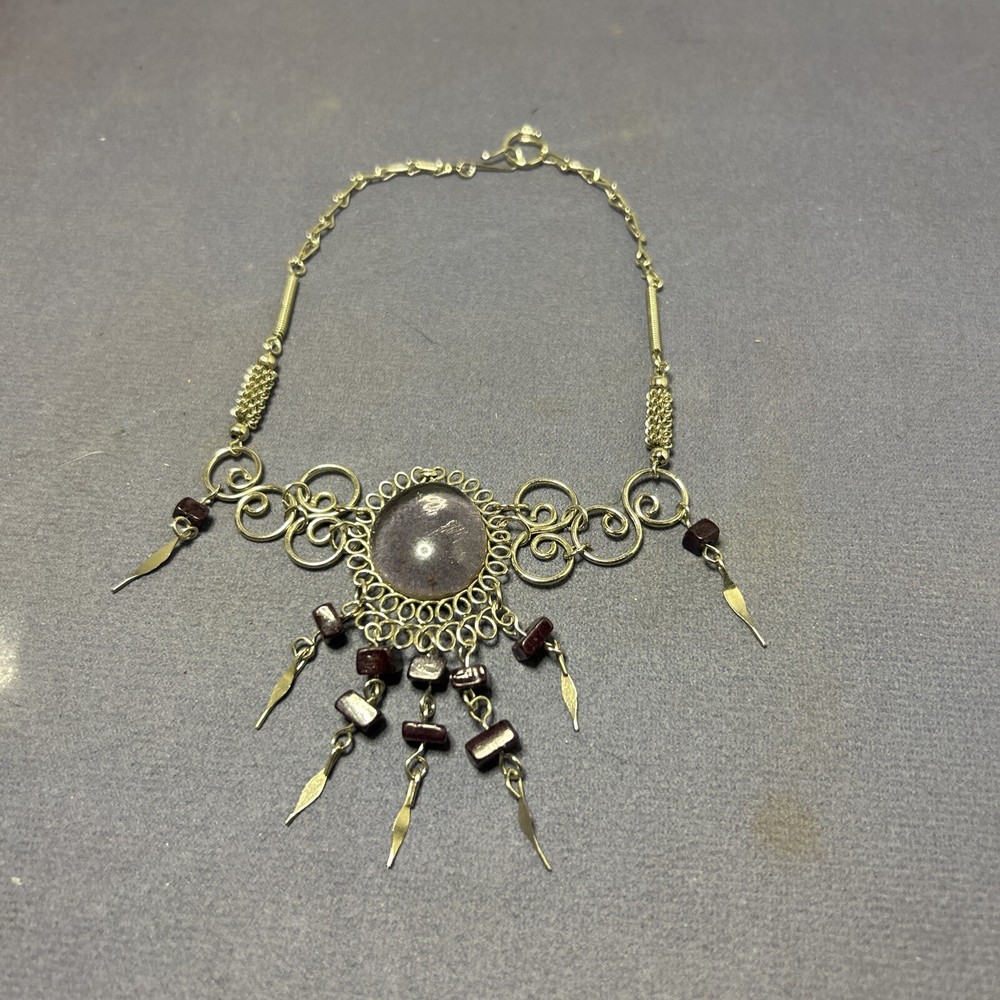 Peruvian Necklace Boho Handmade Ethnic Folk Art Peru