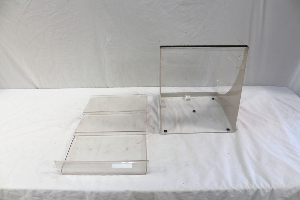 Curved Clear Acrylic Cookie & Pastry Display Case