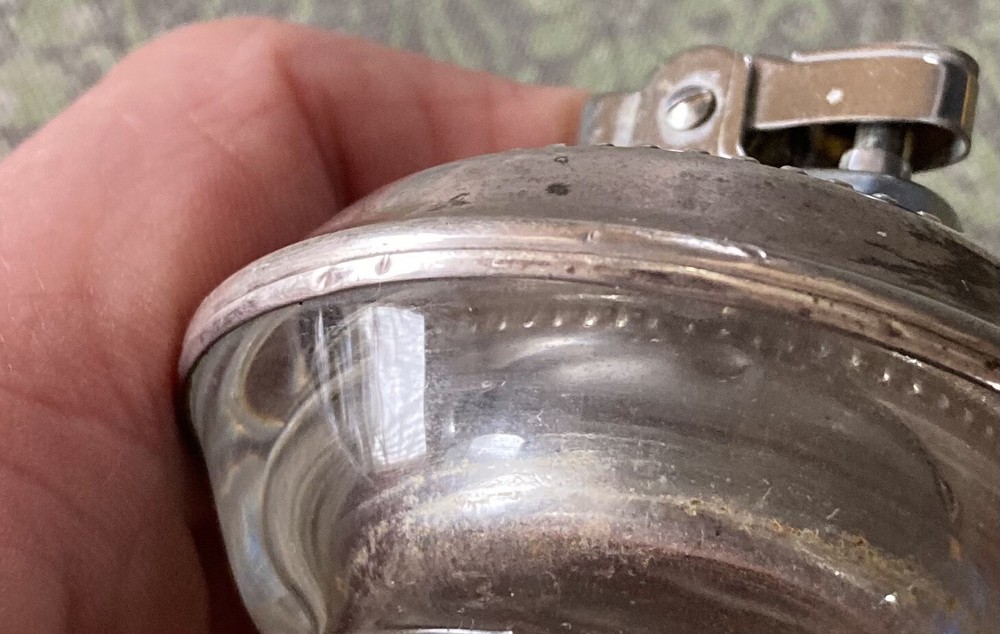 Wallace Sterling & Glass Lighter
