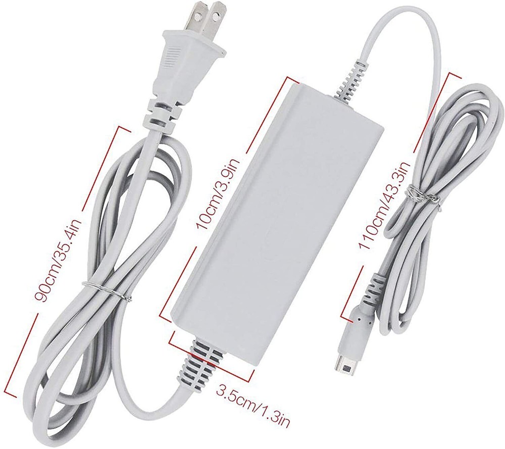 Replacement AC Adapter Power Charger Cable For Wii U Gamepad Remote Controller