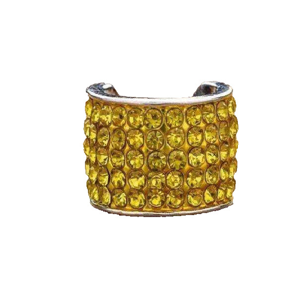 CharMED Stackable Personalize Stethoscope Bling Charm | Bright Yellow