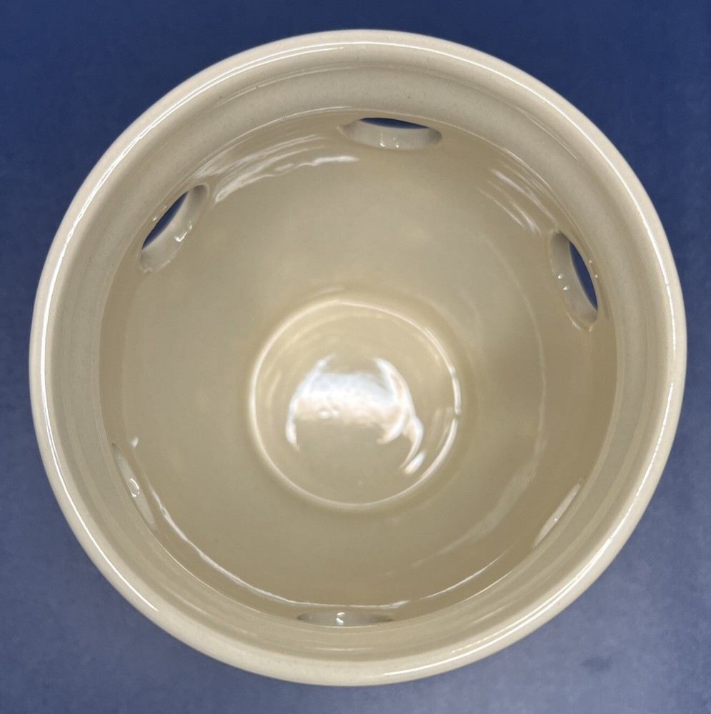 Blue & White Bulb Pot ~ Unmarked