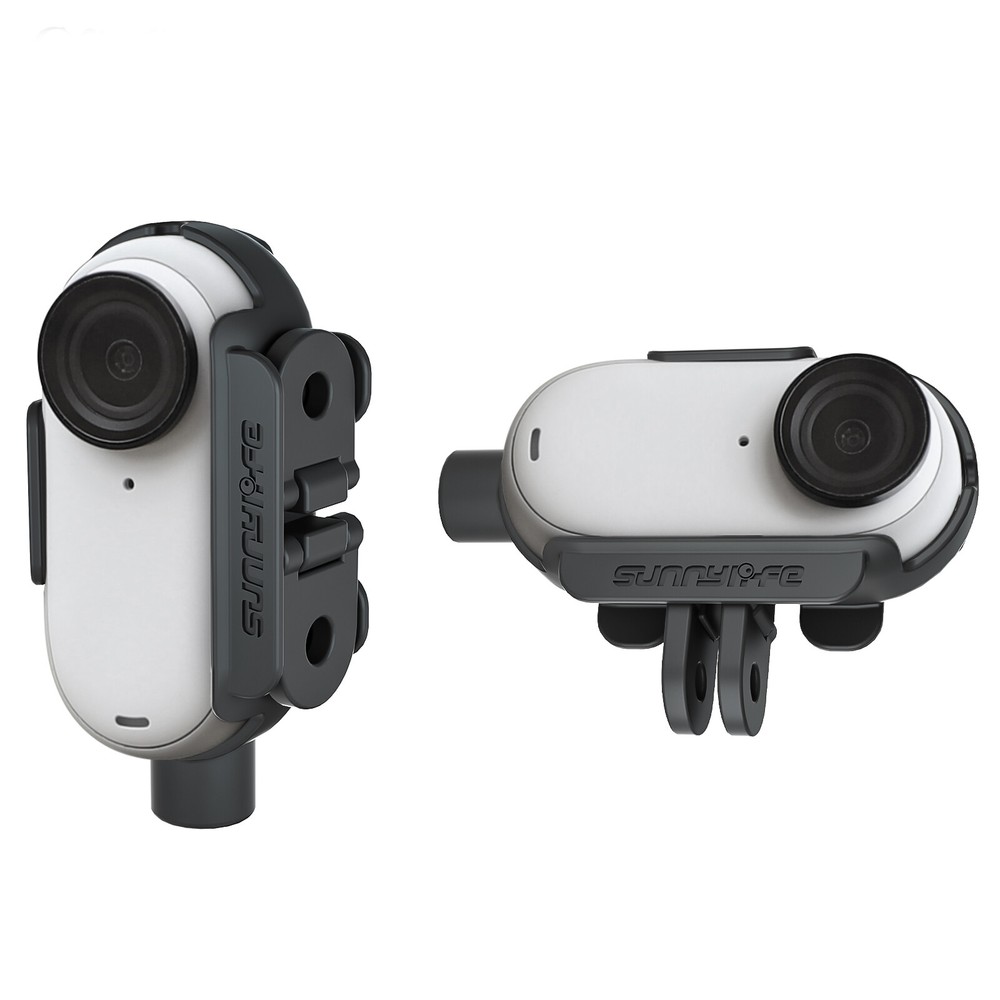 Plastic Accessory Mount Frame Camera Holder w/ Adapter for Insta360 Go 3 Camera