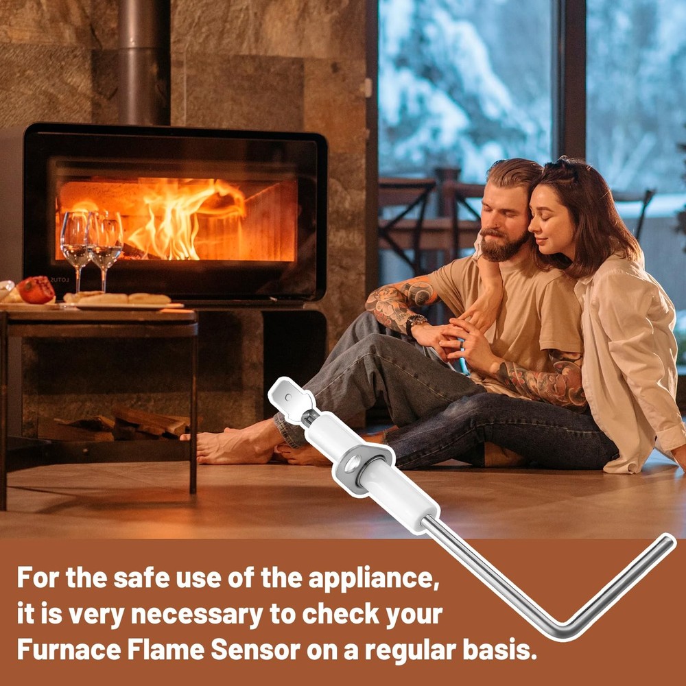 Flame Sensor Fit for Rheem Furnace - Igniter Sensing Rod 3 Pack