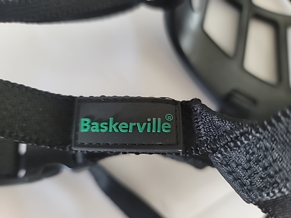 BASKERVILLE Heavy Duty Black Adjustable Dog Training Muzzle Size 6