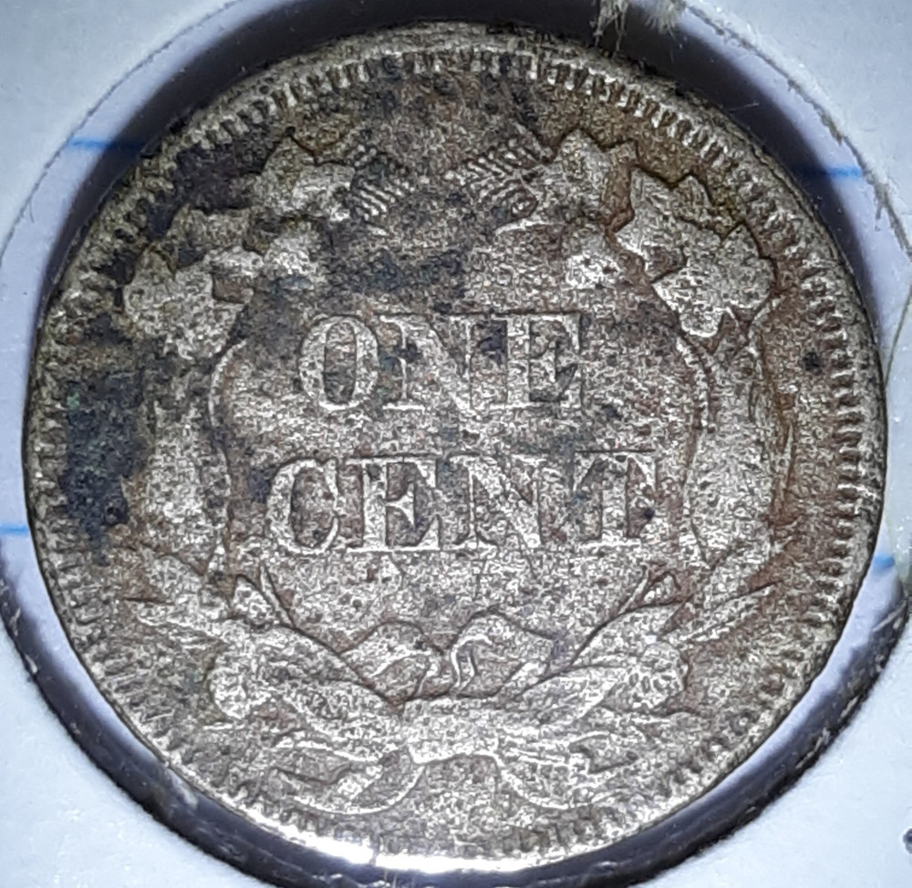 1858 SL Flying Eagle Cent (VF- Detail)