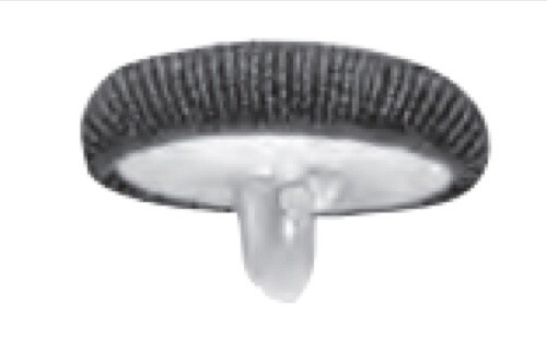 50:Osborne Covered Button Kit-Nylon Super Hook, Soft Shells,Poly Washer Size:45