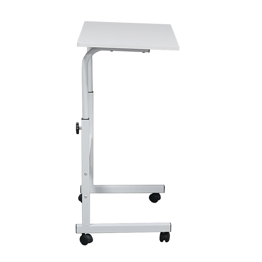 Removable Chipboard & Steel Side Table with Baffle White