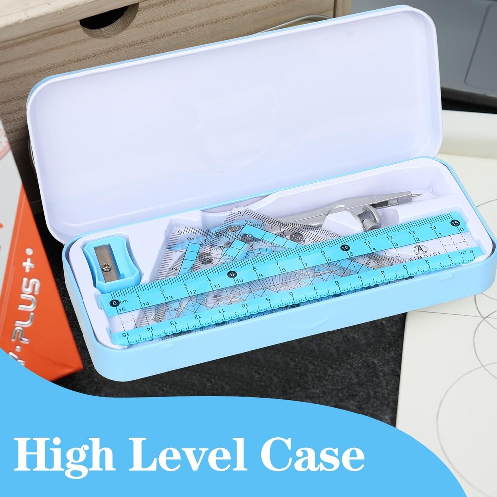 Compass Geometry Tool Geometry Set Drafting Drawing Compass and Protractor Set