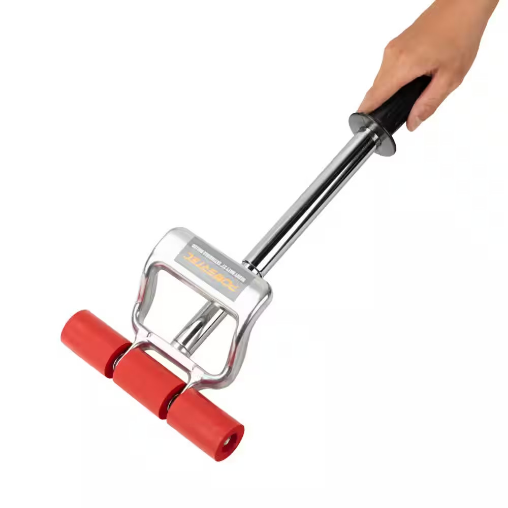 POWERTEC Extendible Roller Heavy-Duty Die-Cast Leverage Handle 27 in. Depth