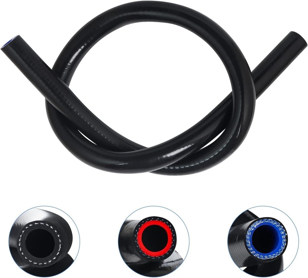 (ID:8MM) 1.5 M Silicone Heater Hose Coolant Radiator 5/16"X5FT 1PLY Reinforced
