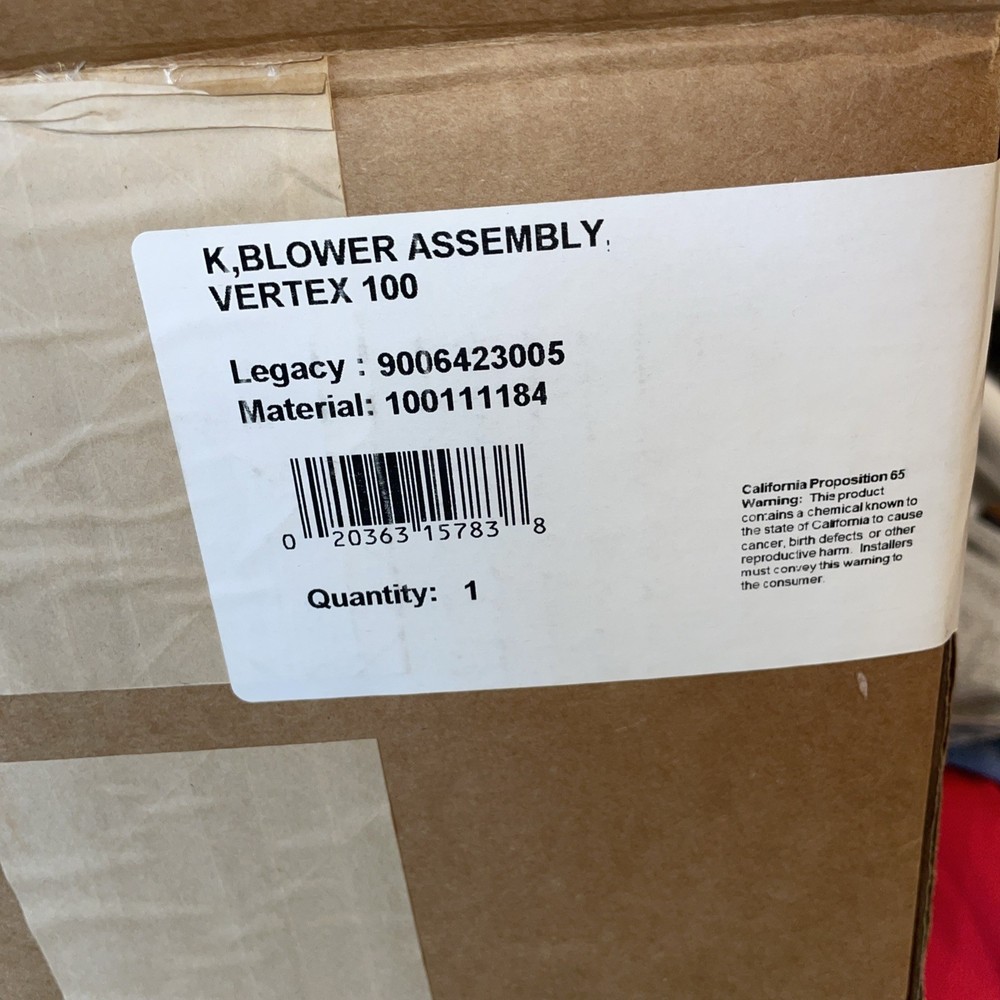 Vertex 200 Blower Assembly 9006423005 | 100111184 Ebmpapst Made In Germany