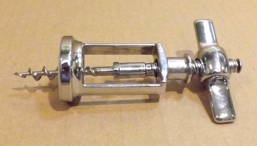 Vintage GESCHUETZT Fly Nut Twist Corkscrew