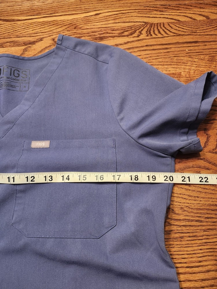 FIGS Scrub Top Womens Technical Collection Blue Size Medium