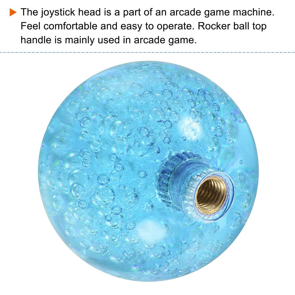 Top Handle Ball Head Joystick M6 Blue 2 Pack