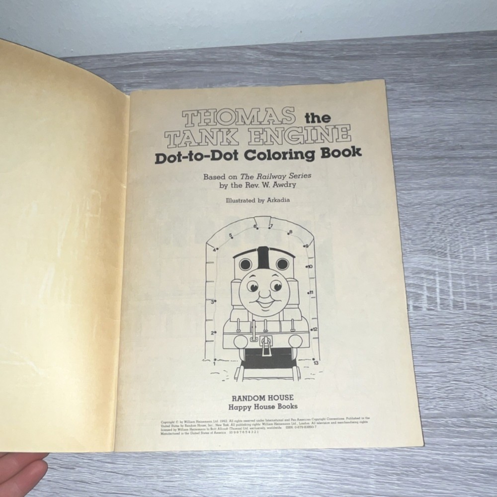 Random House Thomas & Friends Dot-to-Dot Coloring Book 1992