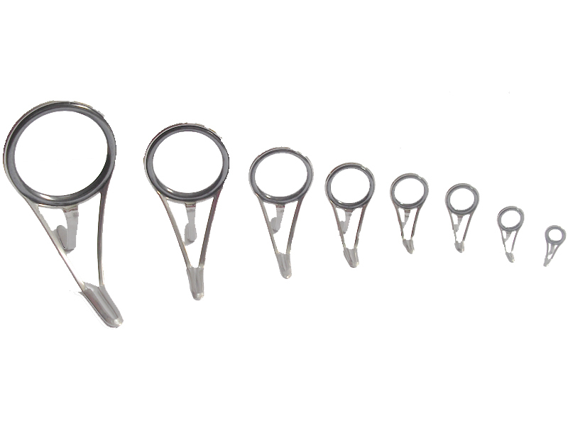 Set Solid Titanium Ringlocked Frame & Silicon Carbide (SIC) Spinning Rod Guides