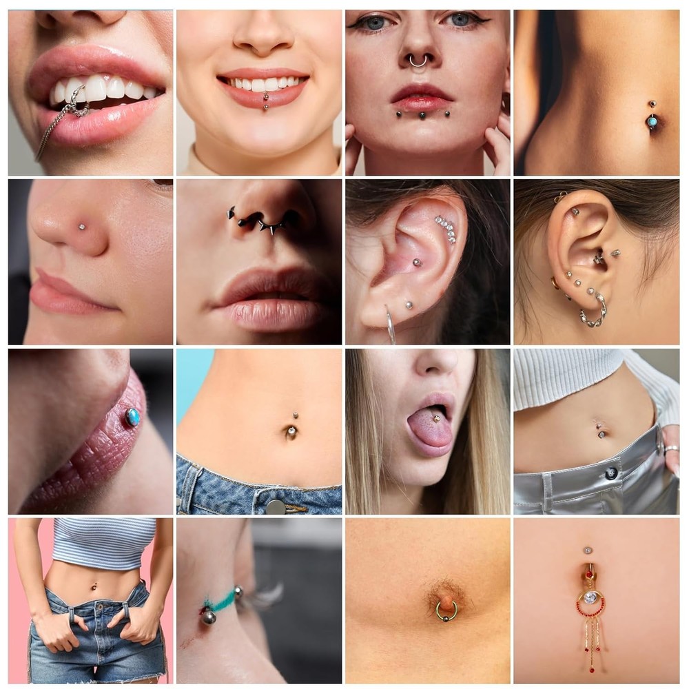 CINRA Piercing Kit - 38pcs Body with 38Pcs