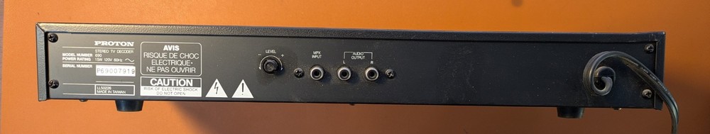 Vintage Proton Stereo TV Decoder Model 690