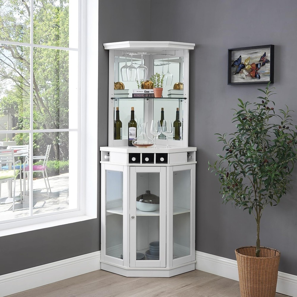 Home Source Arms Corner Charcoal Bar Unit