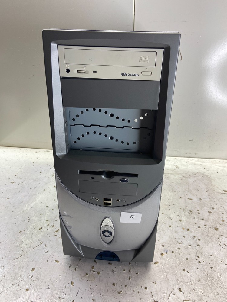 Vintage Retro Codegen C-6049-C10-38C2 Grey Sleeper Computer PC Case