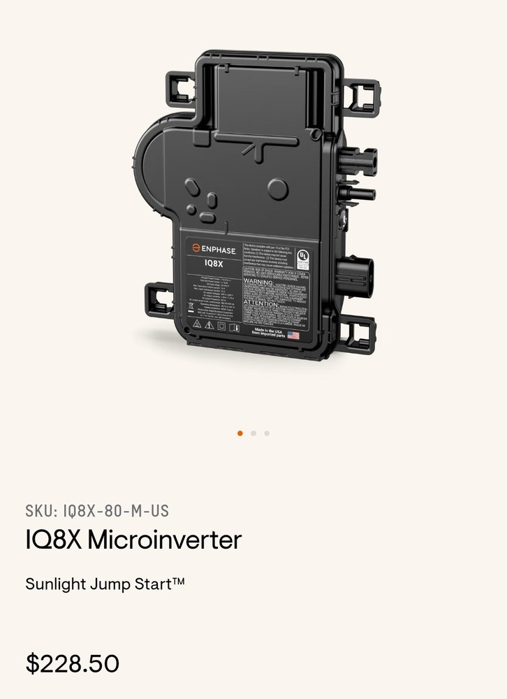 Enphase IQ8X Microinverters
