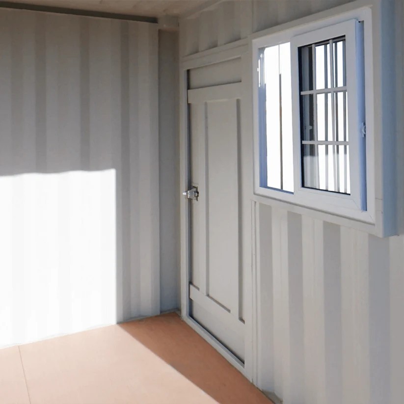 9ft Portable Storage Conex Box Container w/Lockbox & Windows | Office Workshop