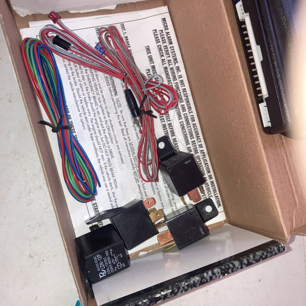 MICRO STARTNR2 Vehicle Starter System. Box 109