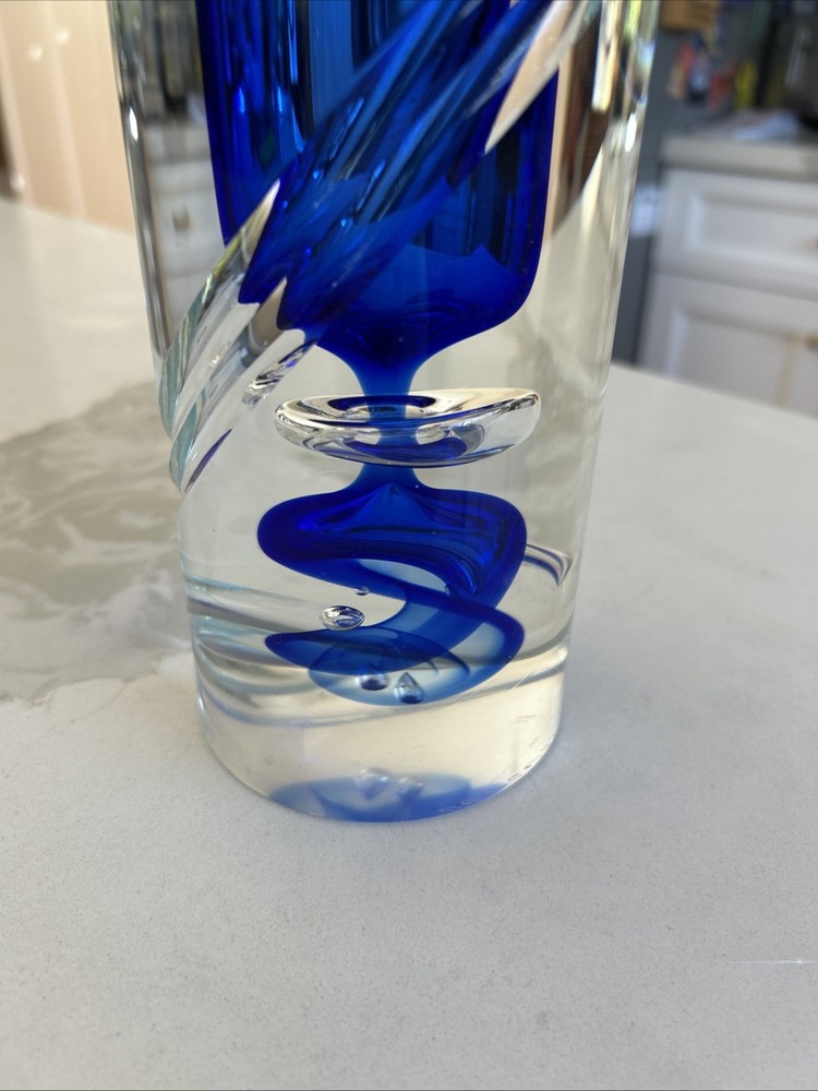 Design By Solnicka Heavy Blue Vase