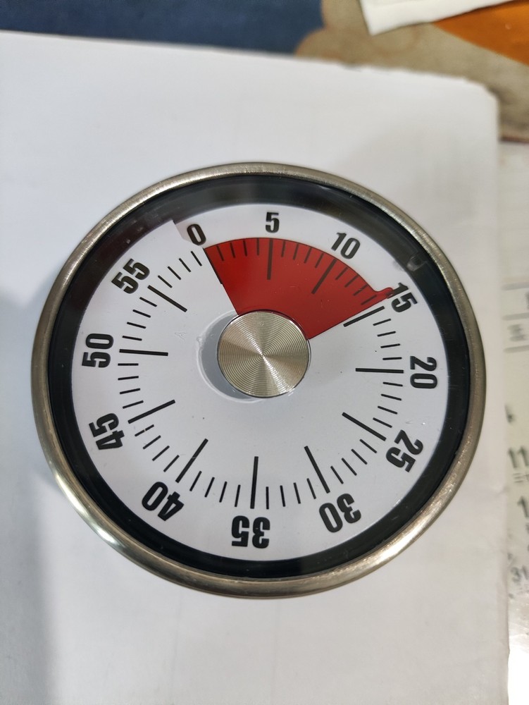 60 Minute Mechanical Countdown Kitchen Timer, Portable Cooking Reminder For Home