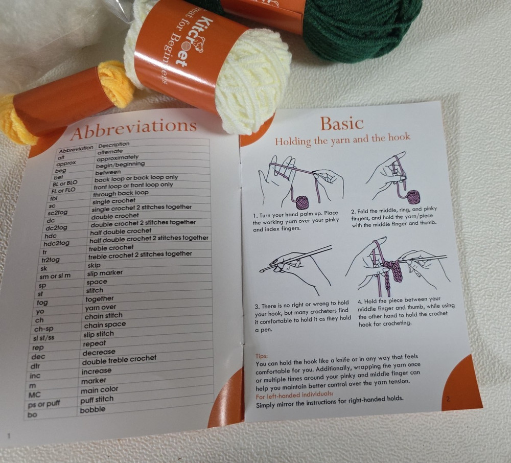 Kitcroet Easy to Learn To Crochet Kit Christmas Tree Craft Video Tutorial Code