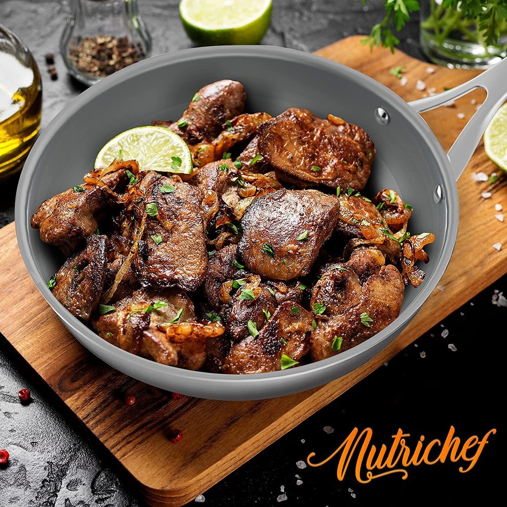 Nutrichef NCSSX45 12Pc Clad Cookware