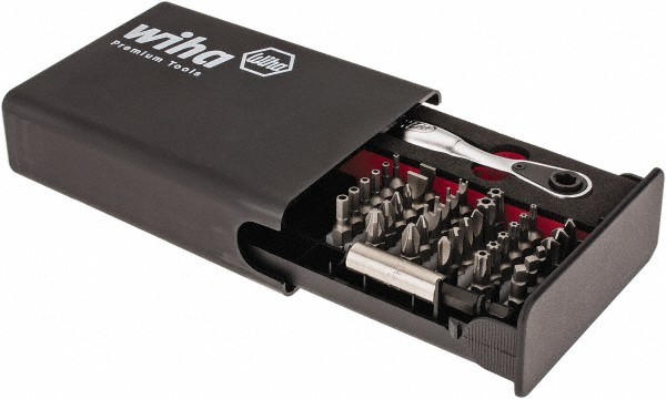 Wiha 38 Piece Bit Set including Tamperproof Screwdriver Bits