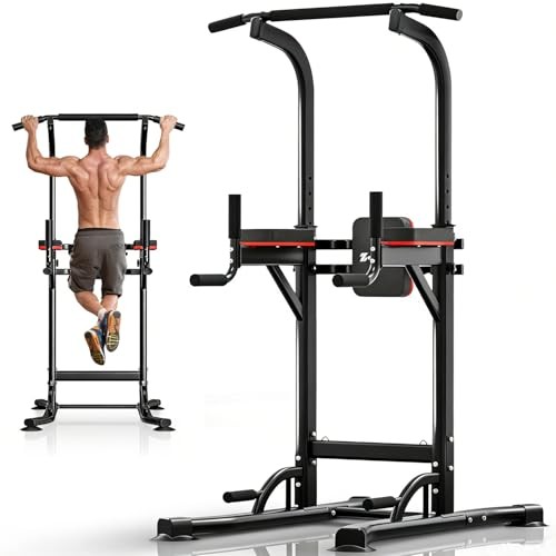 ZENOVA Pull Up Bar, Multi-Function Pull Up Dip Bar Station, Home Gym Workout