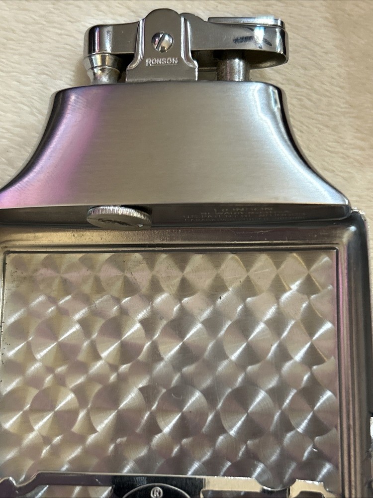 Vintage Ronson Mastercase Cigarette Case Lighter Unfired Unused