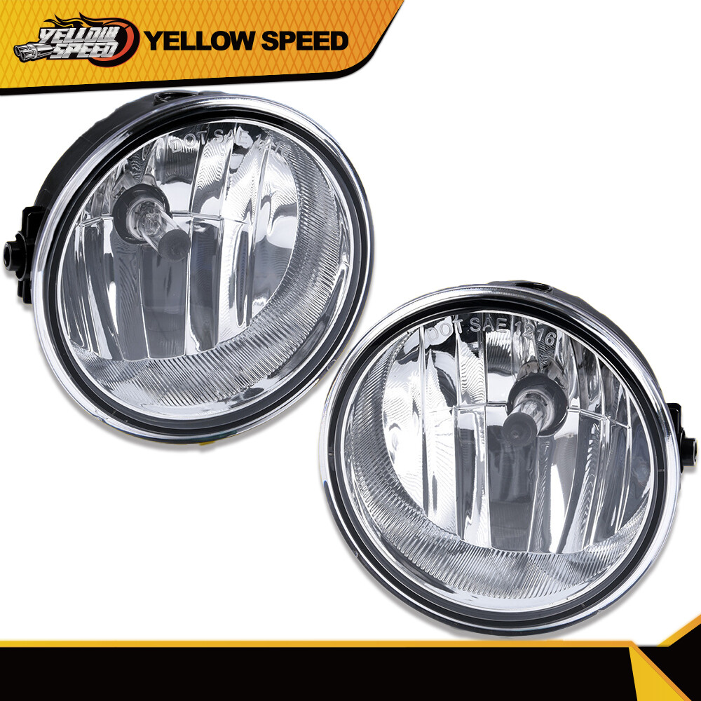 Set Of 2 Left+Right Round Fog Lights Lamps Fit For 2006-2010 Ford F-150 W/ Bulbs