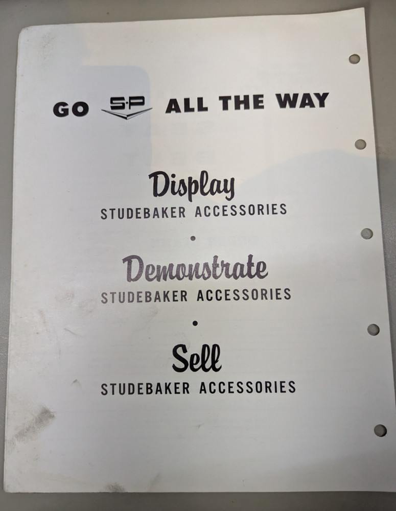 Studebaker Seat Belt Saves Lives Flyer