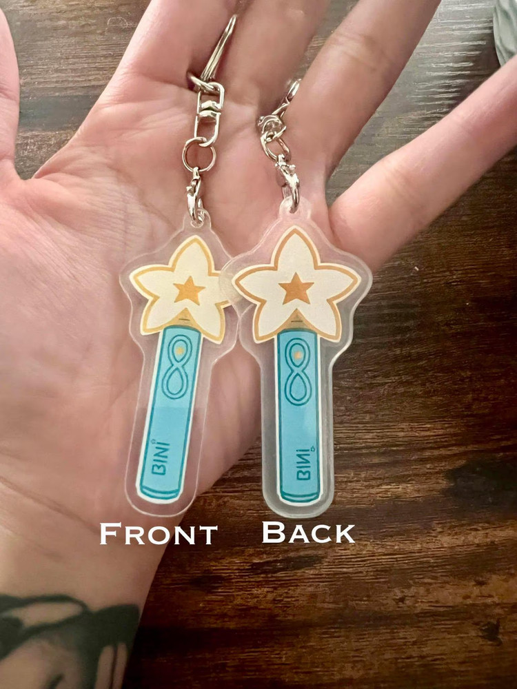 Fanmade BINI Wand/Lightstick Keychain