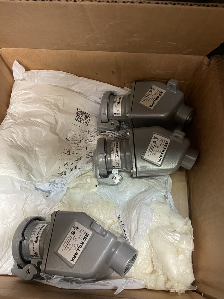 Killark VRE23 3/4” 30 Amp 4W receptacles