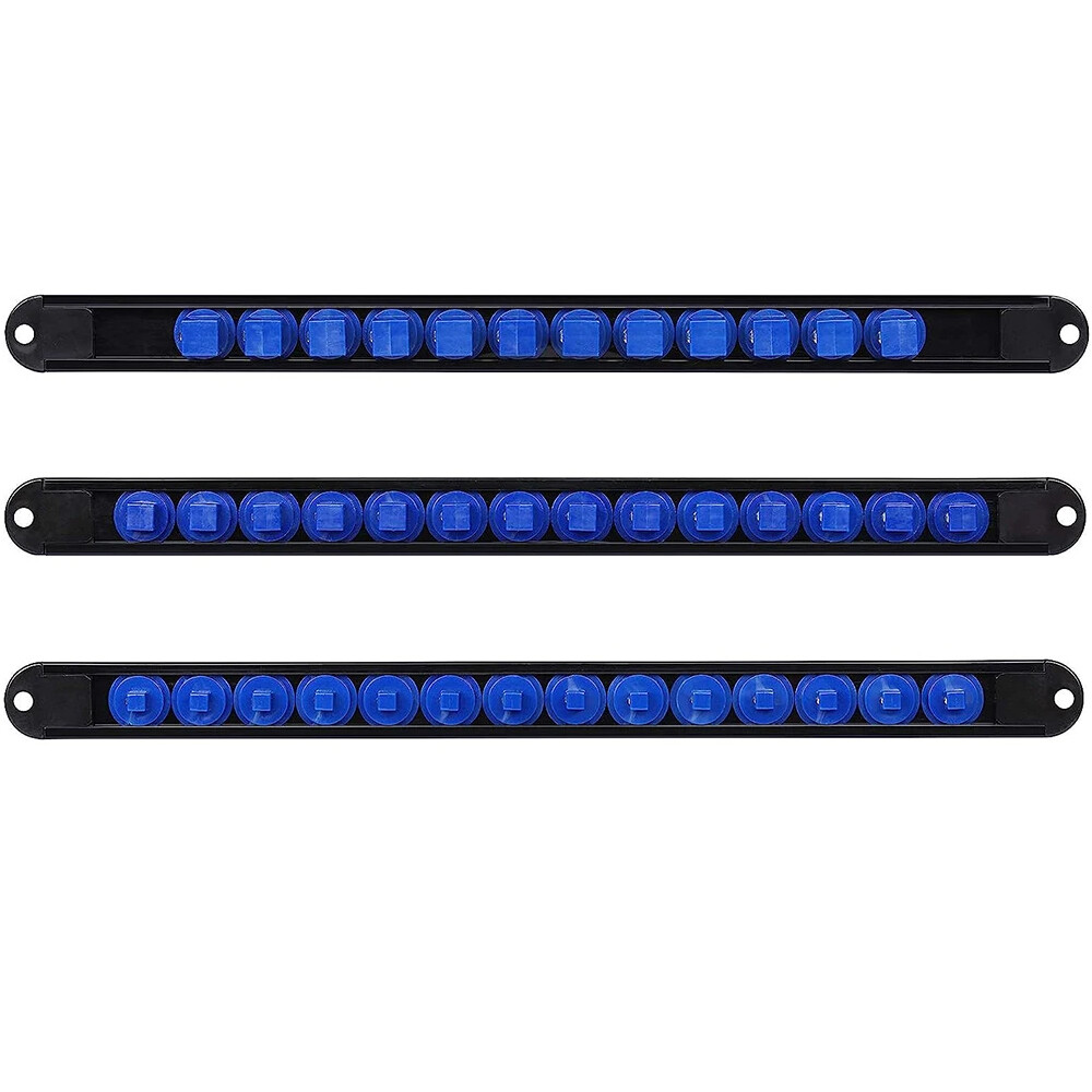 Socket Organizer Mountable Sliding Holder Tool Rail Rack Storage 1/4" 3/8" 1/2"