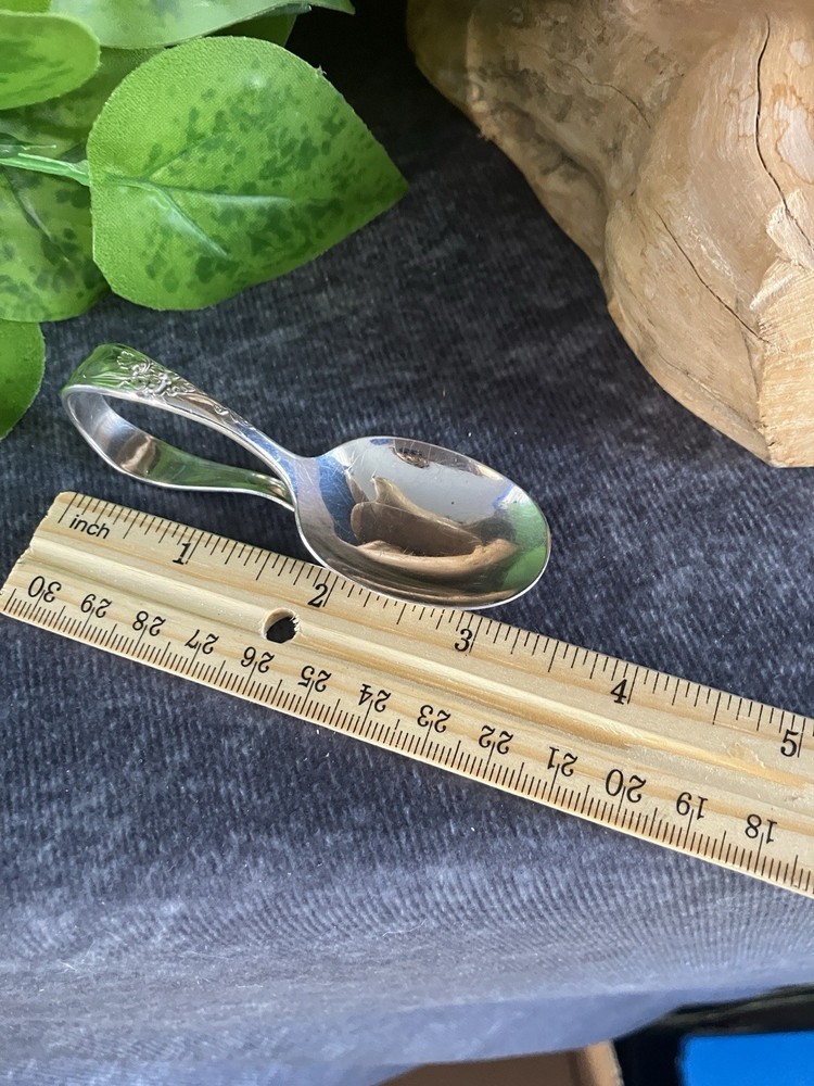Vintage Silver Plate Baby's Spoon, Community