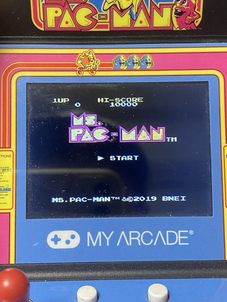 Ms. Pac-man - My Arcade Micro Player Retro Arcade MISSING BATTERY COVER