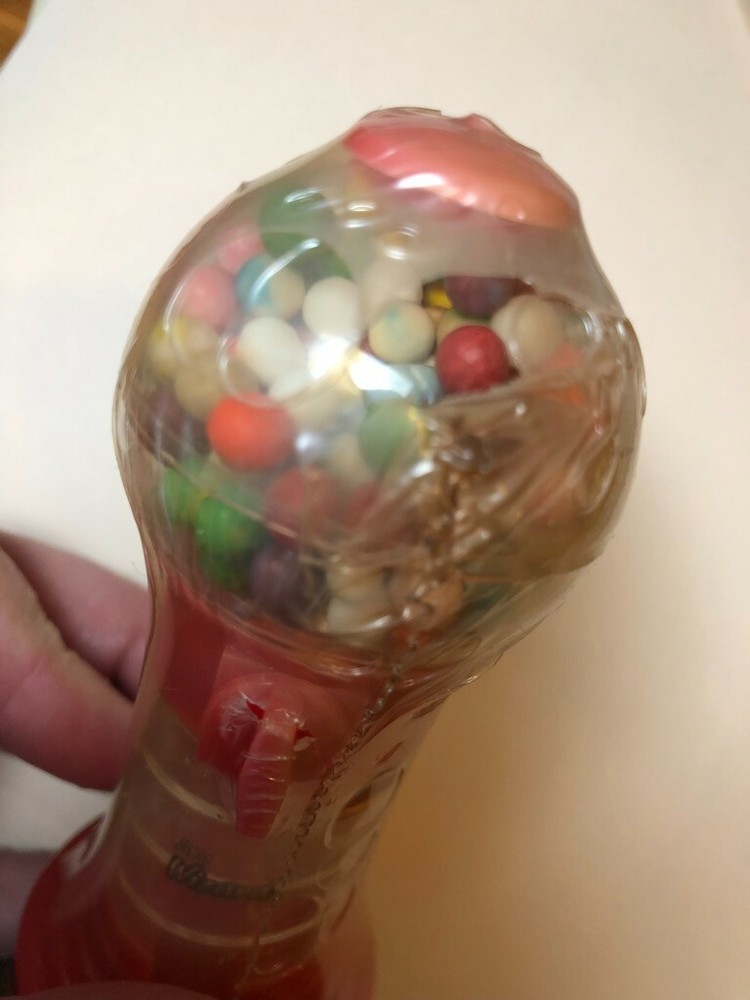 1980s MICRO WIZARD CANDY MACHINE Plastic CANDY CONTAINER Dispenser Vintage
